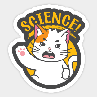 Science Cat Sticker